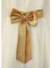 Sheer Neck Ivory Chiffon Wedding Flower Girl Dress